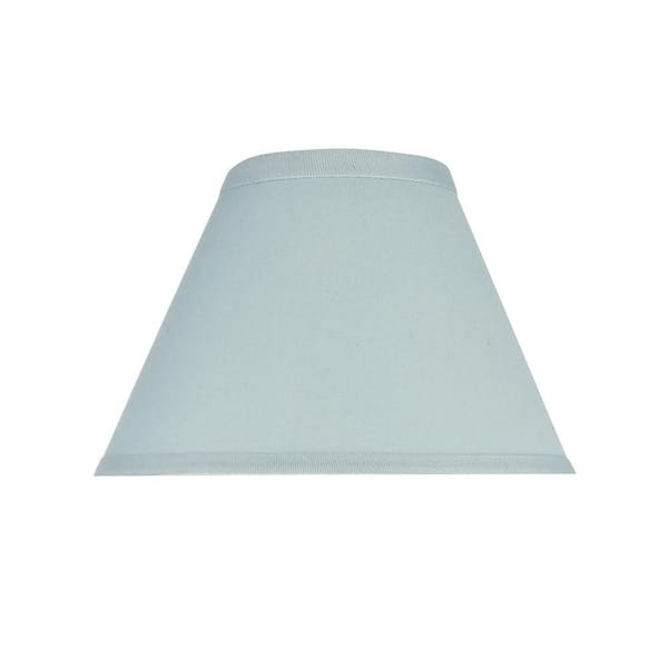9 in. x 6-1/2 in. Light Blue Hardback Empire Lamp Shade