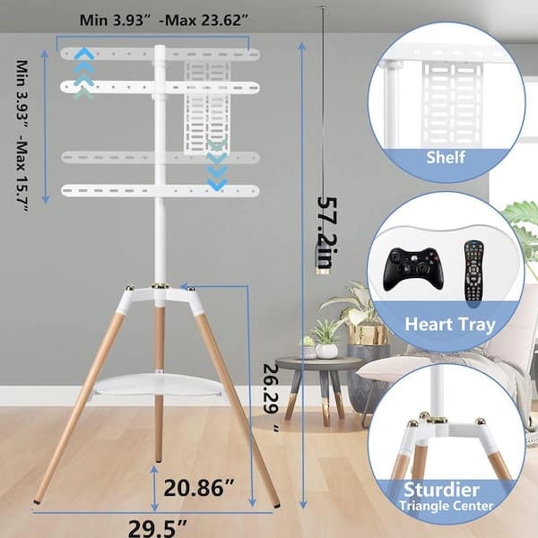 Universal TV Tripod Easel Stand for 32-65 Inch LED LCD Flat Curved