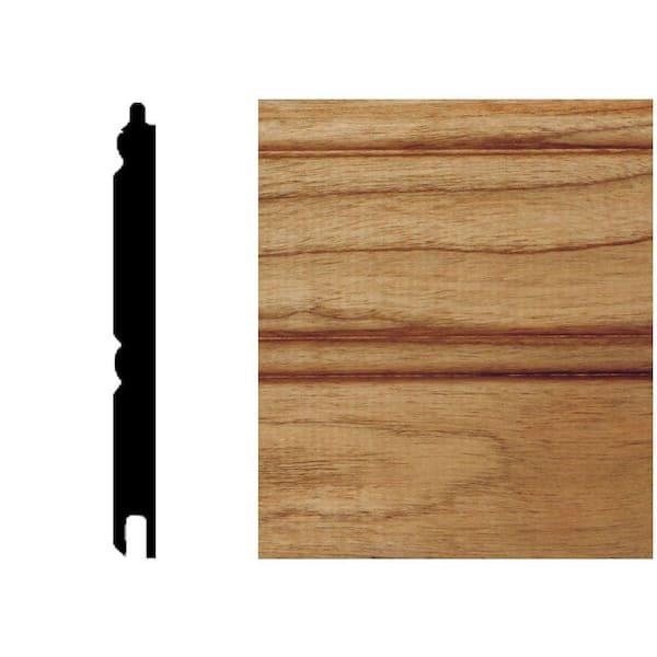 Unbranded 5/16 in. x 3-1/8 in. x 8 ft. Cherry T&G Wainscot Panels (6-Pieces)-DISCONTINUED