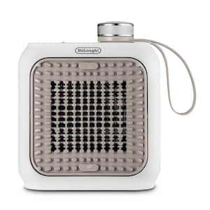 360-Watt Sand Beige Capsule Solo Personal Ceramic Heater