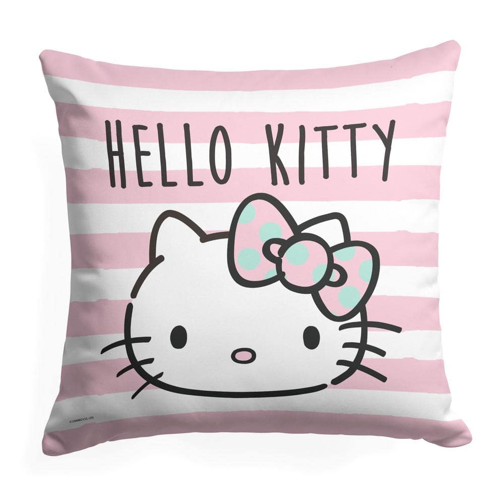 Hello fashion kitty throw pillow