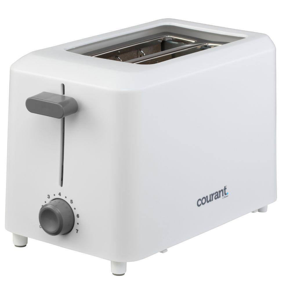 Courant 750Watt 2Slice White Wide Slot Toaster MCTP2701W974 The Home Depot