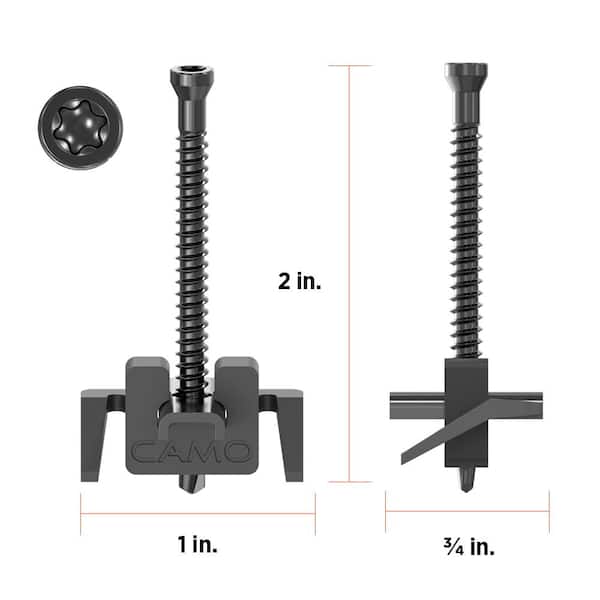 TimberTech CONCEALoc 1.5-in Matte Brown Hidden Deck Fastener 500-sq ft (900-Pack)