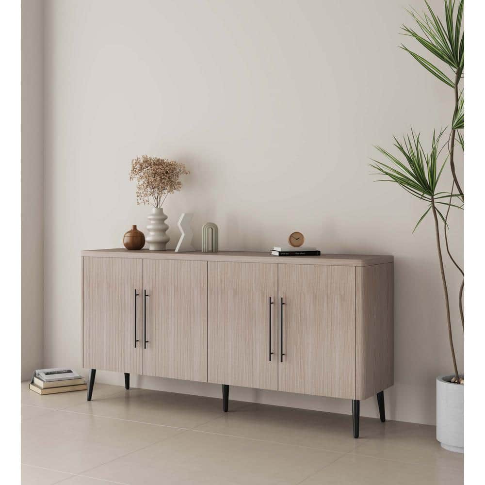 Sudio Vasa ホワイト・ローズゴールド　2点セット Julia Wood Top Kitchen Island | Crosley Furniture