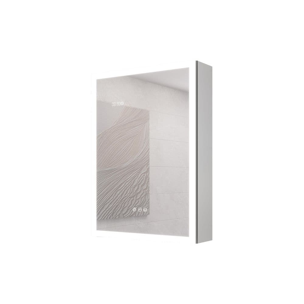 20 in. W x 28 in. H Rectangular LED Silver Surface Mount Medicine Cabinet with Mirror, Anti-Fog price history on PriceWatchPro