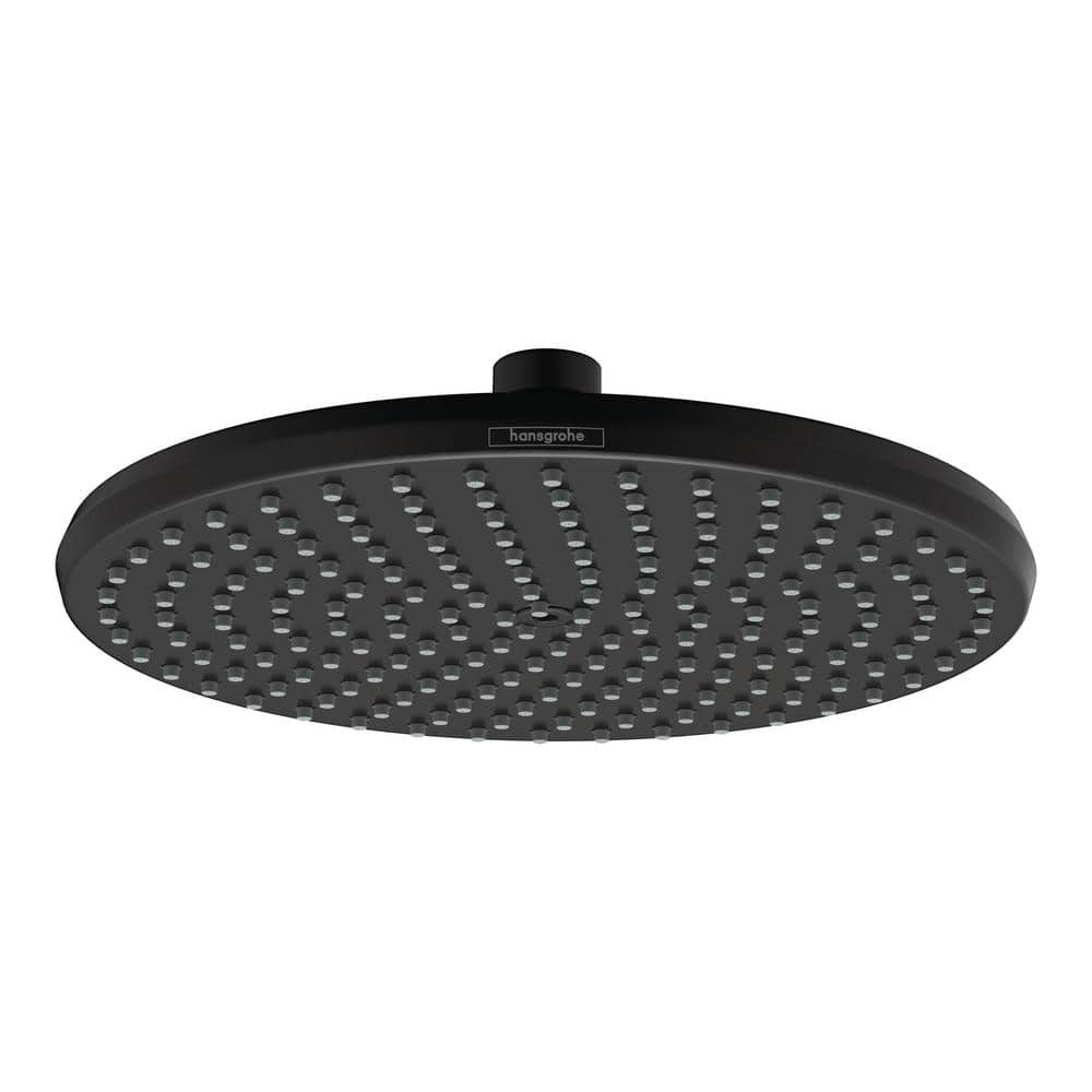 Locarno Art Deco Matte Black 9.5" Rainfall Showerhead