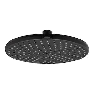 Locarno 1-Spray Patterns 2.5 GPM 10 in. Fixed Shower Head in Matte Black