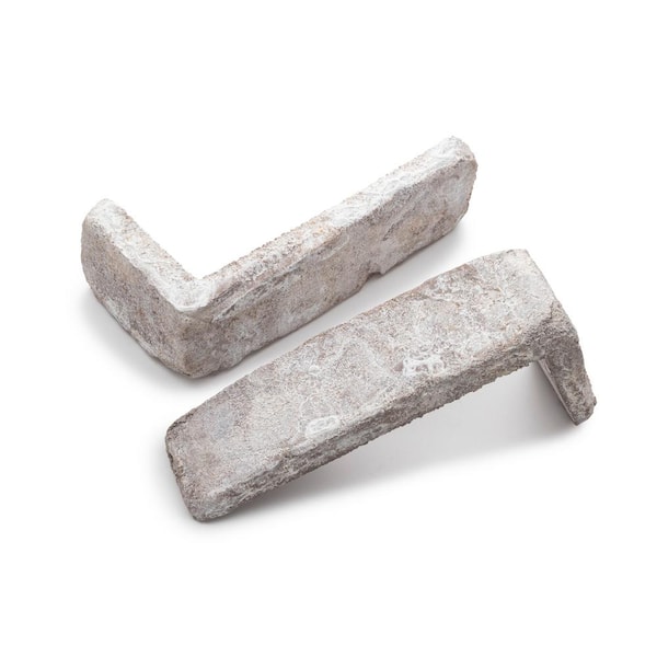 Old Mill Brick 7.625 in. x 2.25 in. x 0.625 in. Tahoe Thin Brick Singles - Corners (Box of 18)