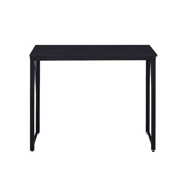 Venetian Worldwide Zaidin 35 in. Rectangular Metal Black Writing Desk