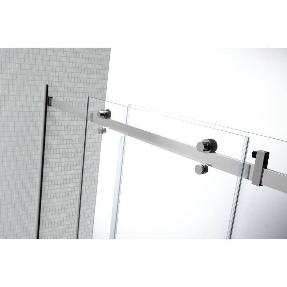 Primo 60"x78" Chrome Frameless Sliding Shower Door