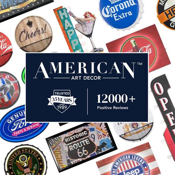 American Art Decor Vintage Metal Corona Extra LED Marquee Sign