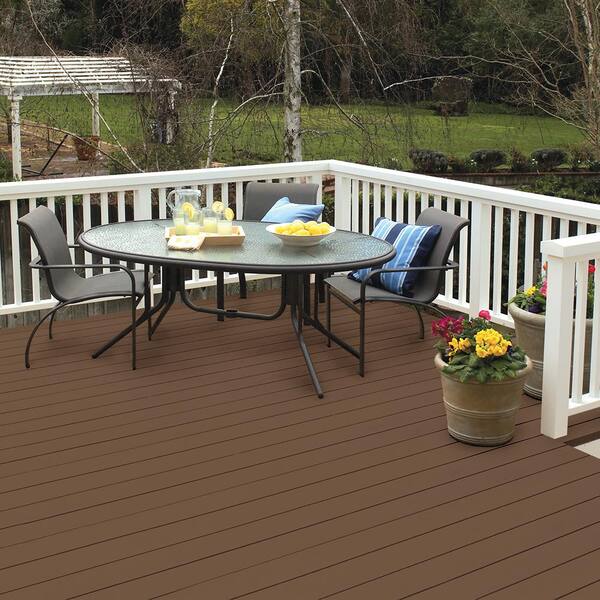 Cabot Cordovan Brown Semi-transparent Exterior Wood Stain and Sealer  (5-Gallon) in the Exterior Stains department at