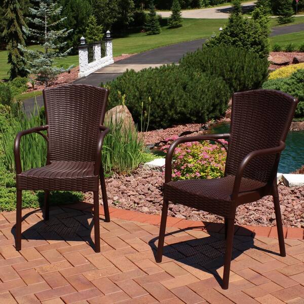 Wicker discount outdoor armchair