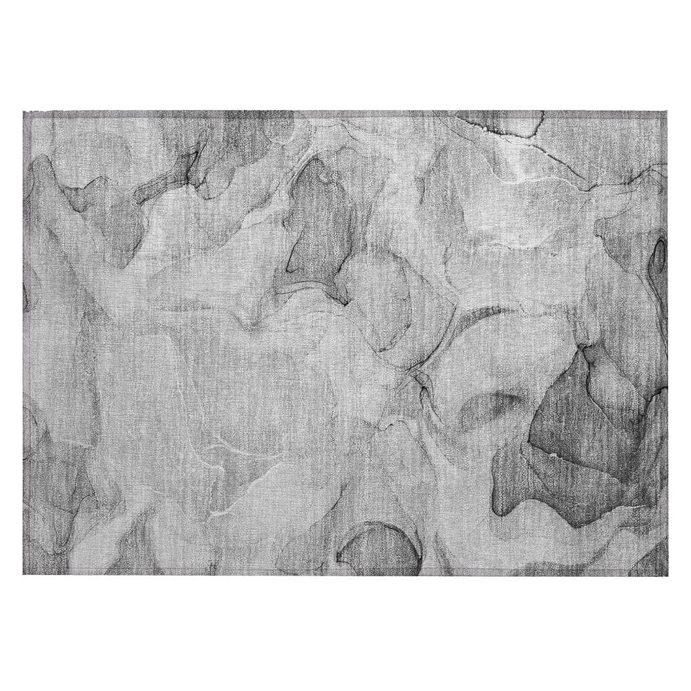 Chantille ACN504 Gray 1 ft. 8 in. x 2 ft. 6 in. Machine Washable Indoor/Out