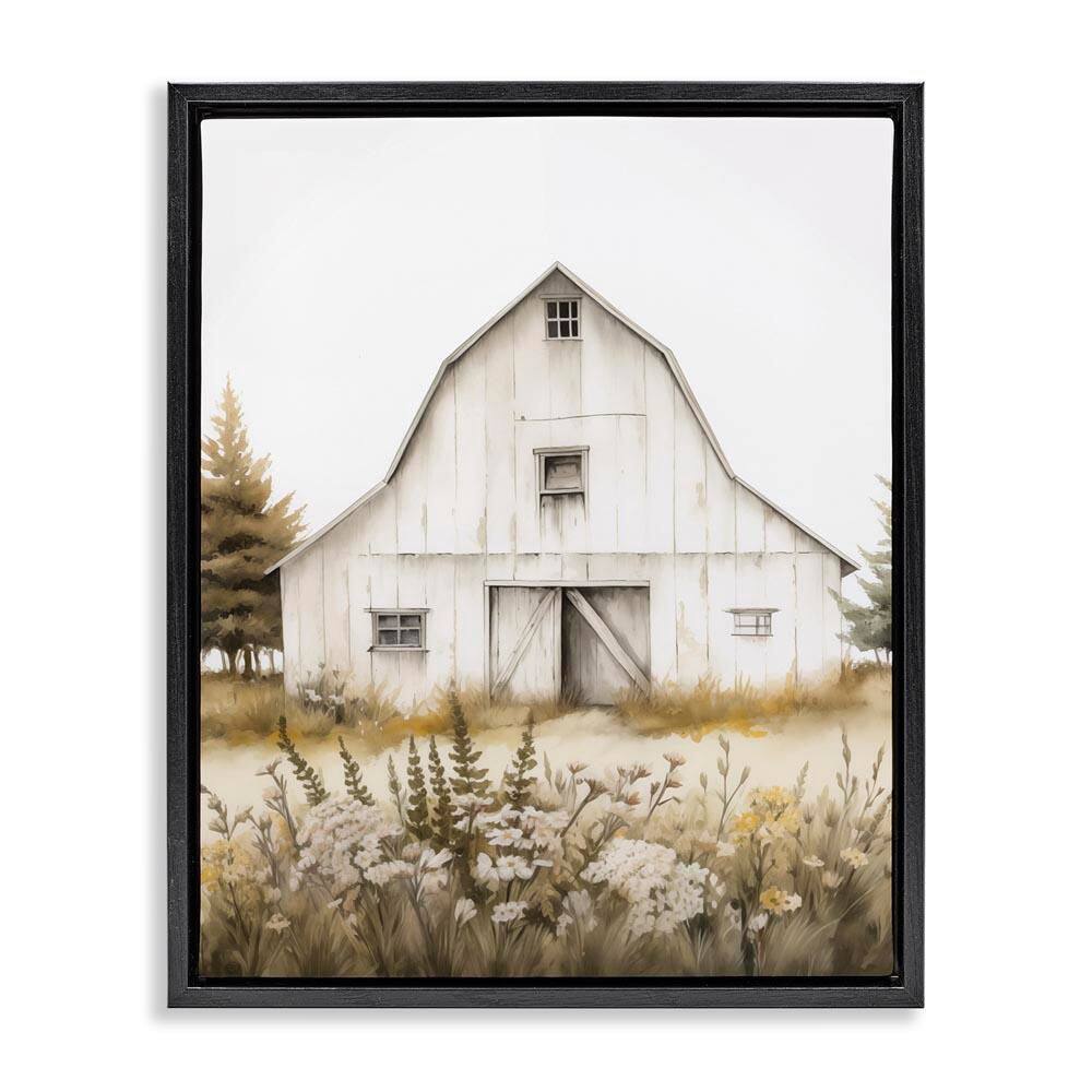Blooming Country Barn Garden by Arlington Prints Black Floater Frame Architecture Graphic Art Print 31 in. x 25 in. price history on PriceWatchPro