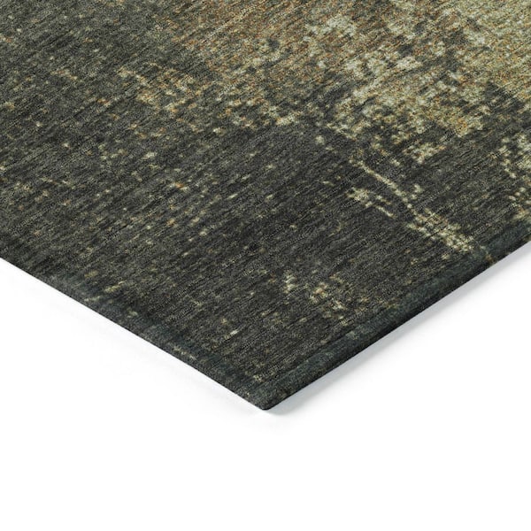 Chantille Machine Washable Indoor/Outdoor Abstract ACN1904 Olive 8 ft. x 10 ft. Accent Rug