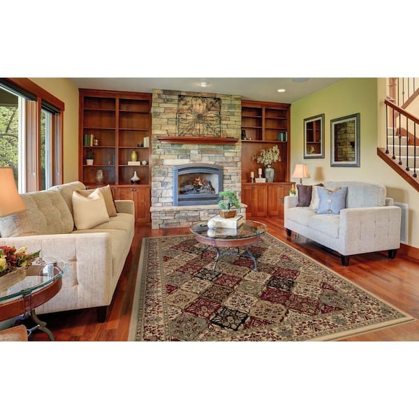 Ankara Bakhtiar Ivory 5 ft. x 7 ft. Area Rug
