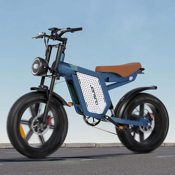 Zeus & Ruta 20 in. 750-Watt Fat Tire 48-Volt Removable Lithium Battery Shimano 7-Speed Gray Electric Folding Bike for Adults