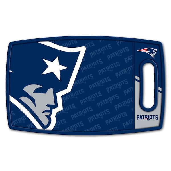 NFL New England Patriots Logo Series Cutting Board 9in x 0.5in -Rectangle- Manufactured Wood and polypropylene