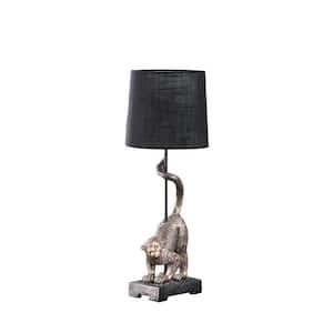 24 in. Wildlife Old World Antique Bronze Capuchin Monkey Polyresin Table Lamp