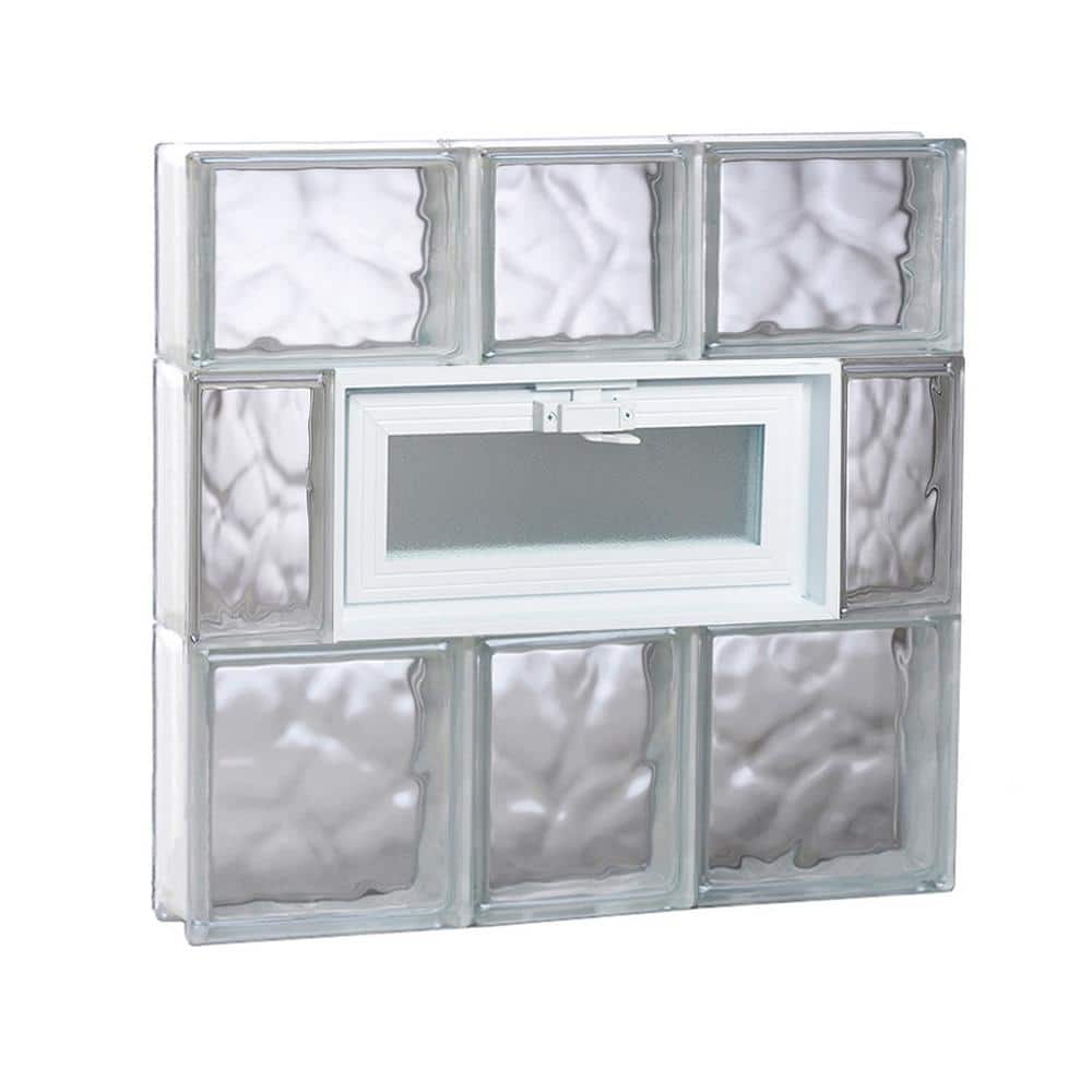 21.25 in. x 21.25 in. x 3.125 in. Frameless Wave Pattern Vented Glass Block Window price history on PriceWatchPro