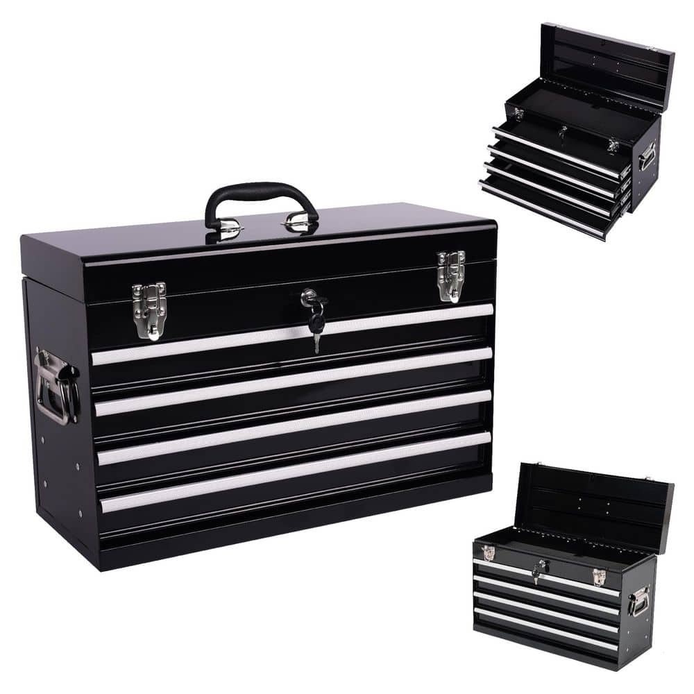 21-Inch Portable Heavy Duty Metal Tool Box-Multi-Function 4-Drawer Chest with EVA Liners and Ball Bearing Slides price history on PriceWatchPro