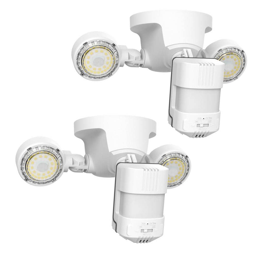300 Watt Equivalent 3000 Lumen 5000K 320 Degree White Motion Sensing Dusk t