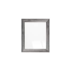 27 in. W x 32 in. H Dark Gray Barnwood Framed Wall Mirror