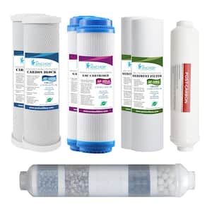 1-Year Replacement Water Filter Cartridge Set for 6-Stage RO System without Membrane