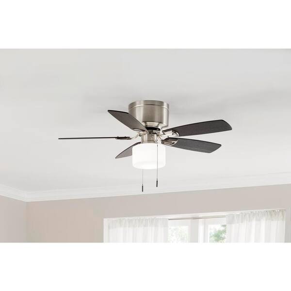 Bellina 42 In Brushed Nickel Ceiling Fan With Light Kit Rh5h1 Bn The Home Depot