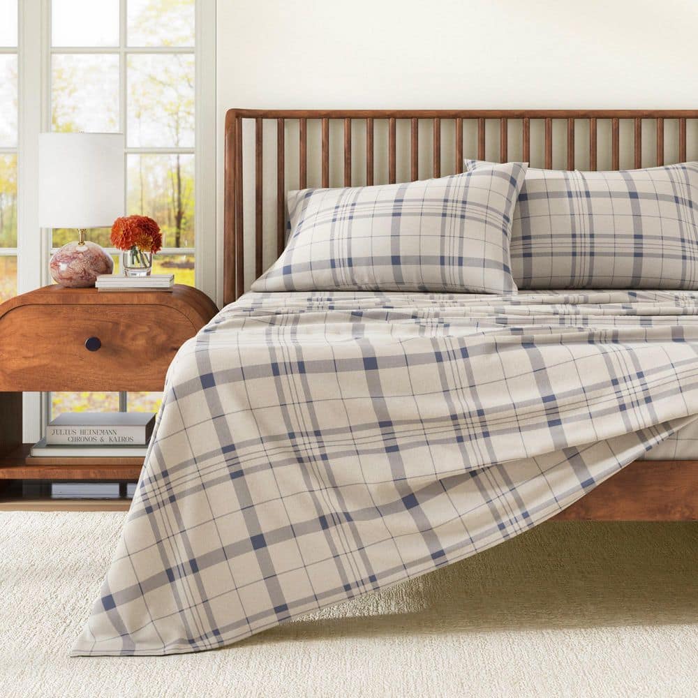 100% Turkish Cotton Plaid Flannel Sheet Sets, Twin, Cool Plaid price history on PriceWatchPro