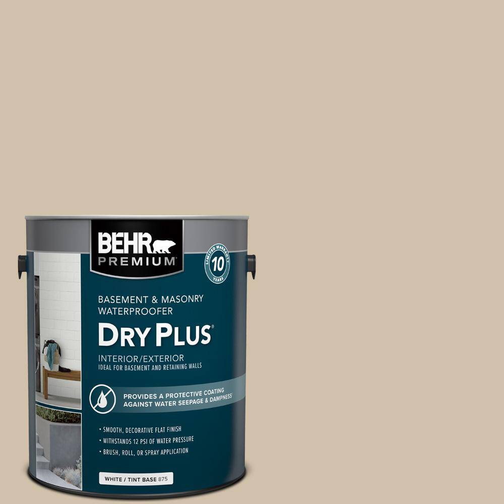 BEHR PREMIUM 1 Gal. #PPF-32 Light Rattan Flat Interior/Exterior Dry ...