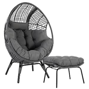 Lounge Egg Chair with Ottoman