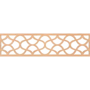 Resort Fretwork 0.25 in. D x 47 in. W x 12 in. L Hickory Wood Panel Moulding