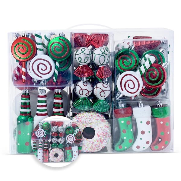 DELUXE Inflatable GIANT Christmas Ornament Kit (Includes Pump) - 3 Sizes /  12 Piece Kit!