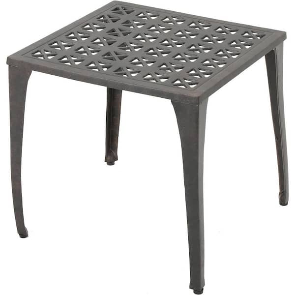 Unbranded Outdoor 18 in. Cast Aluminum Side Table