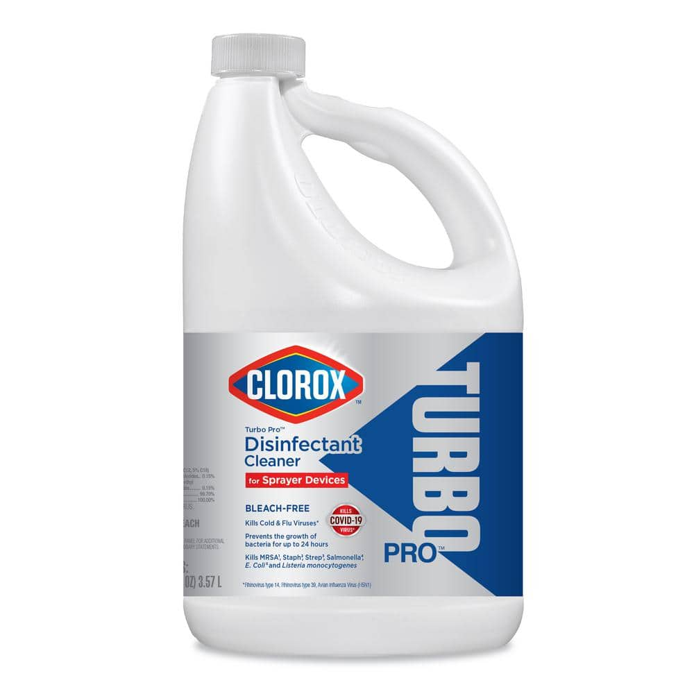 Clorox Turbo 121 Oz Bleach Free Disinfectant Cleaner For Sprayer Devices The Home Depot