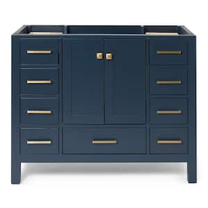 Cambridge 42 in. W x 21.5 in. D Vanity Cabinet Only in Midnight Blue