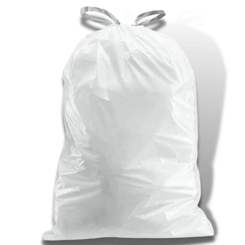 Plasticplace 65 Gallon Extra-Heavy Trash Bags, Clear (25 Count)