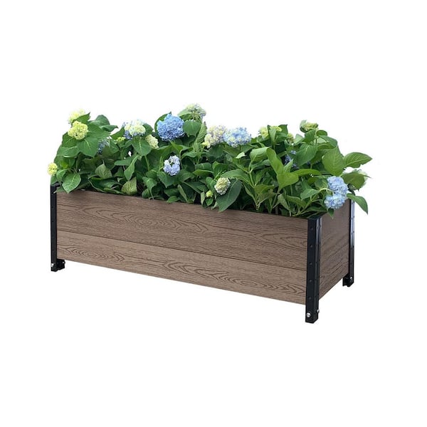 EverBloom 45 in. L x 19 in. W x 14 in. H Deckside Composite Planter Box