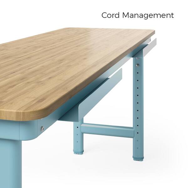 Everest Work Table 44-in W x 32-in H Steel Modern Blue Freestanding Utility Storage Cabinet