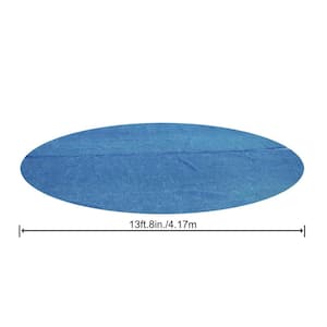 Flowclear 14 ft. x 14 ft. Round Blue Above Ground Solar Pool Cover