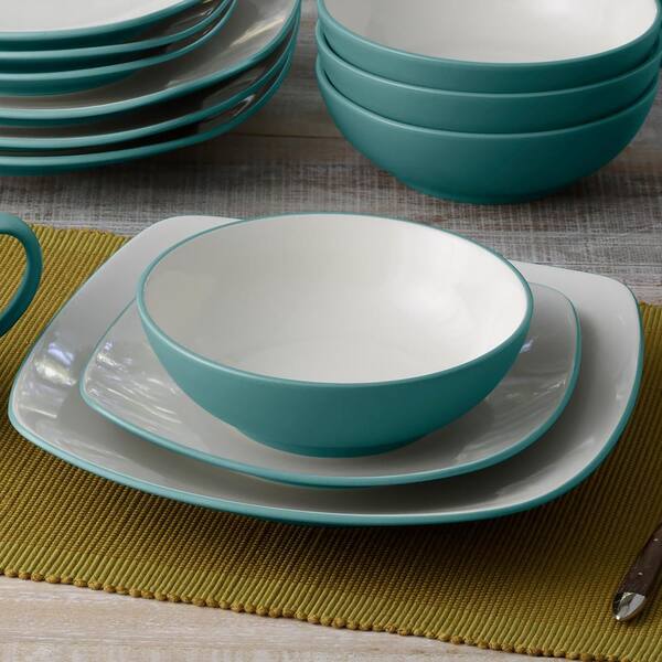 Noritake Colorwave Turquoise 16-Piece Square (Turquoise) Stoneware