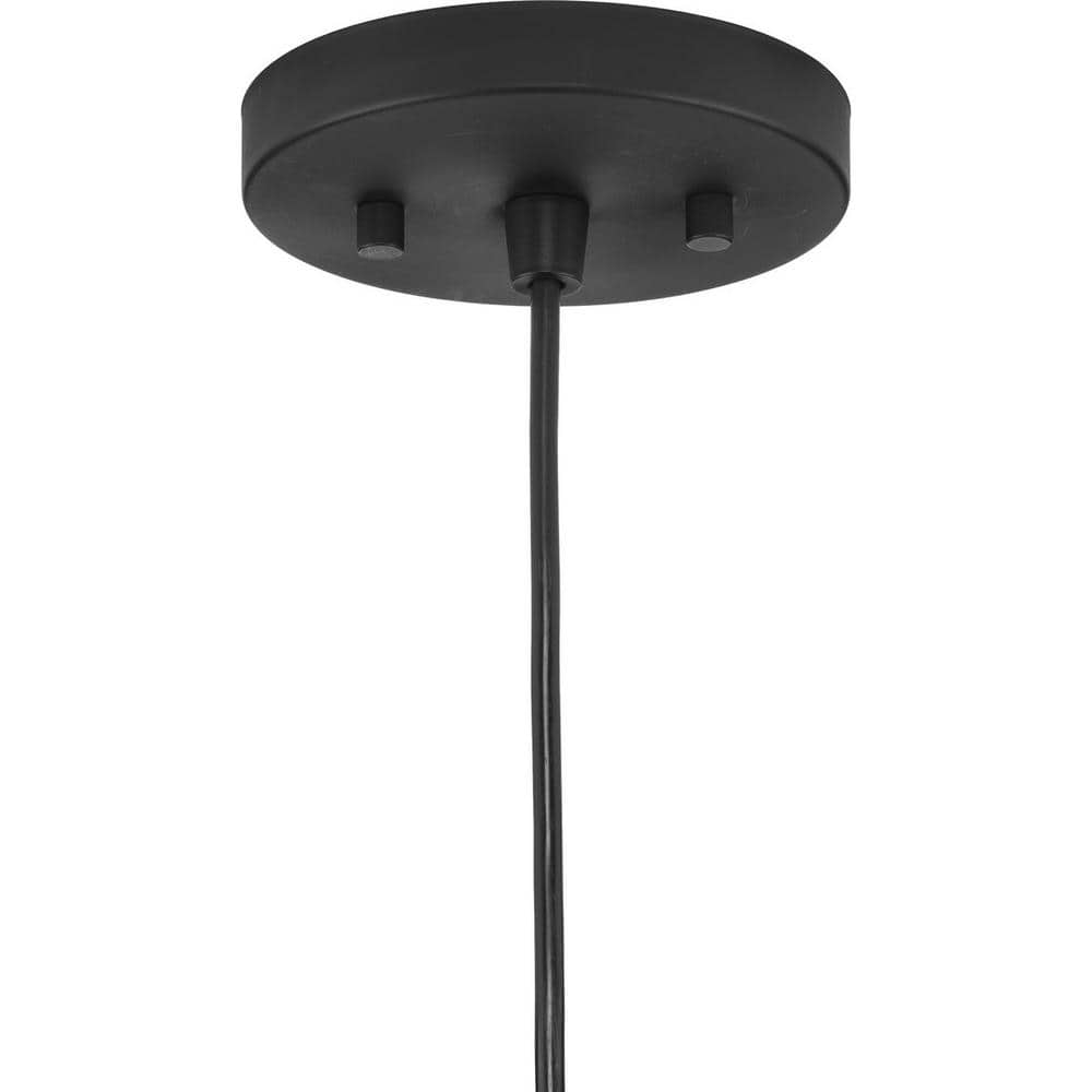 Chandra 10" Matte Black Handwoven Geometric Pendant Light