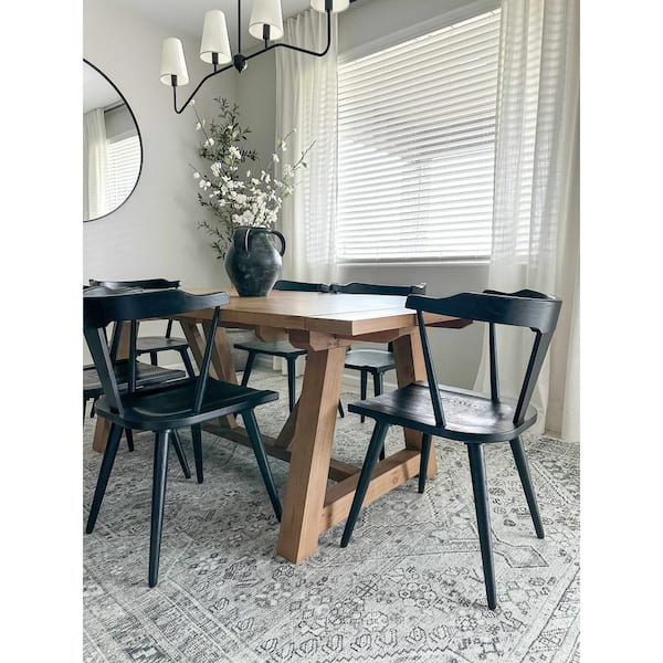 Barny Off White Sage Green Taupe 8 ft. x 10 ft. Area Rug
