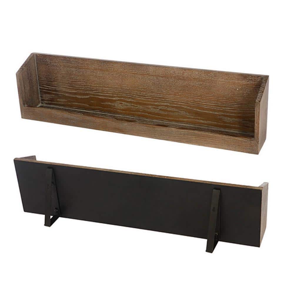 6-Bottle Brown Wood Wine Rack Display Shelf (Set-2) price history on PriceWatchPro