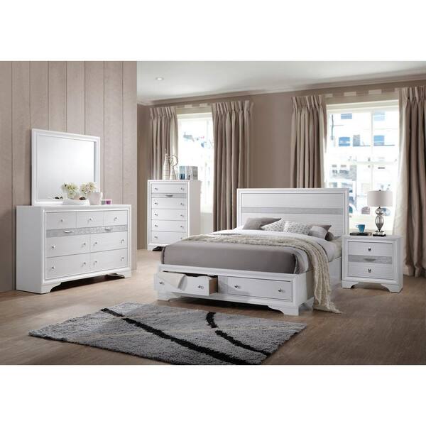 Catmint 5pc Queen Bed Suite Bedside Dresser Bedroom Furniture Package