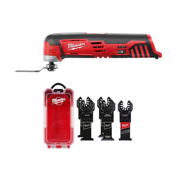 M12 12V Lithium-Ion Cordless Oscillating Multi-Tool & Multi-Tool Oscillating Blade Kit (5-Piece)