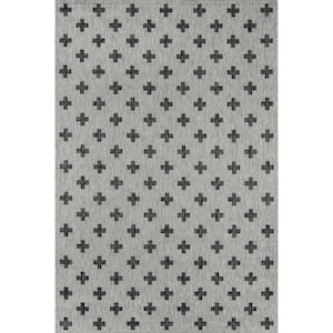 Umbria Grey 7 ft. 10 in. x 10 ft. 10 in. Indoor/Outdoor Area Rug