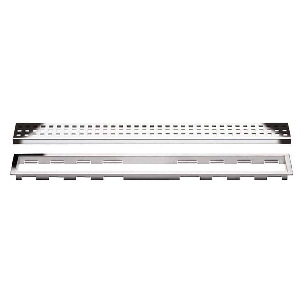 Kerdi-Line Chrome 23-5/8 in. Perforated Grate Assembly with 3/4 in. Frame price history on PriceWatchPro